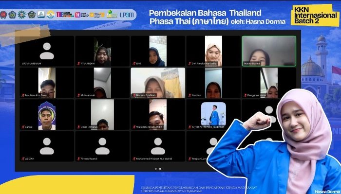 Persiapan KKN Internasional, Mahasiswi Thailand Bekali Bahasa dan Budaya