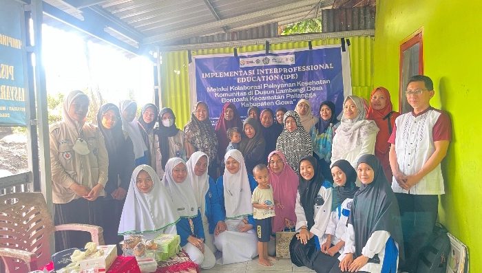 Kolaborasi Mahasiswa Kedokteran, Kebidanan, Farmasi, dan Keperawatan Unismuh Layani Warga Gowa
