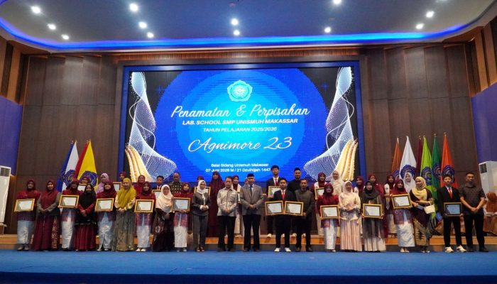 Penamatan SMP Unismuh Makassar, Rektor: SPUMA Cetak Generasi Berprestasi dan Qur’ani