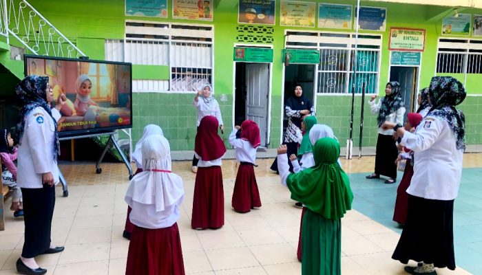 MPLS SD Muhammadiyah 1 Bontoala Makassar, Siswa Baru Diajak Bangun Karakter Lewat Senam Anak Indonesia Hebat