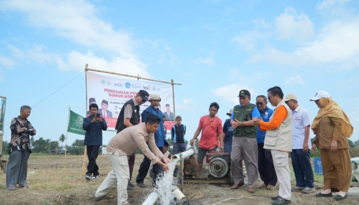 Kolaborasi Lazismu, MPM Muhammadiyah, dan Jatam Sulsel Hadirkan Sumur Bor Pertanian untuk Petani Belawa Wajo