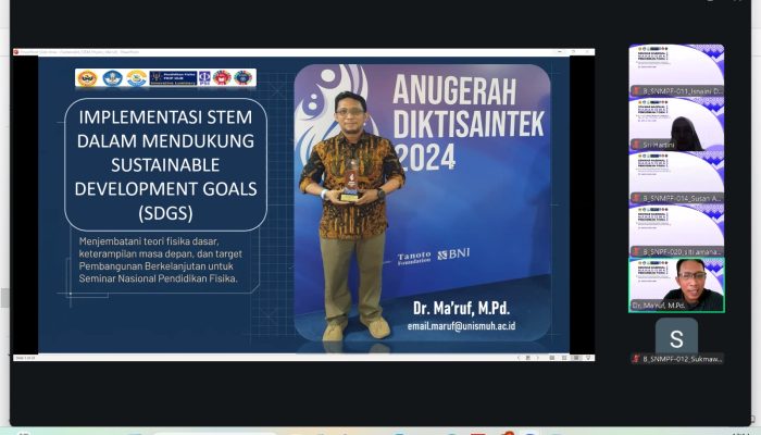 Di Forum Nasional Universitas Lambung Mangkurat, Kaprodi Fisika Unismuh Dorong Pembelajaran STEM Berbasis SDGs