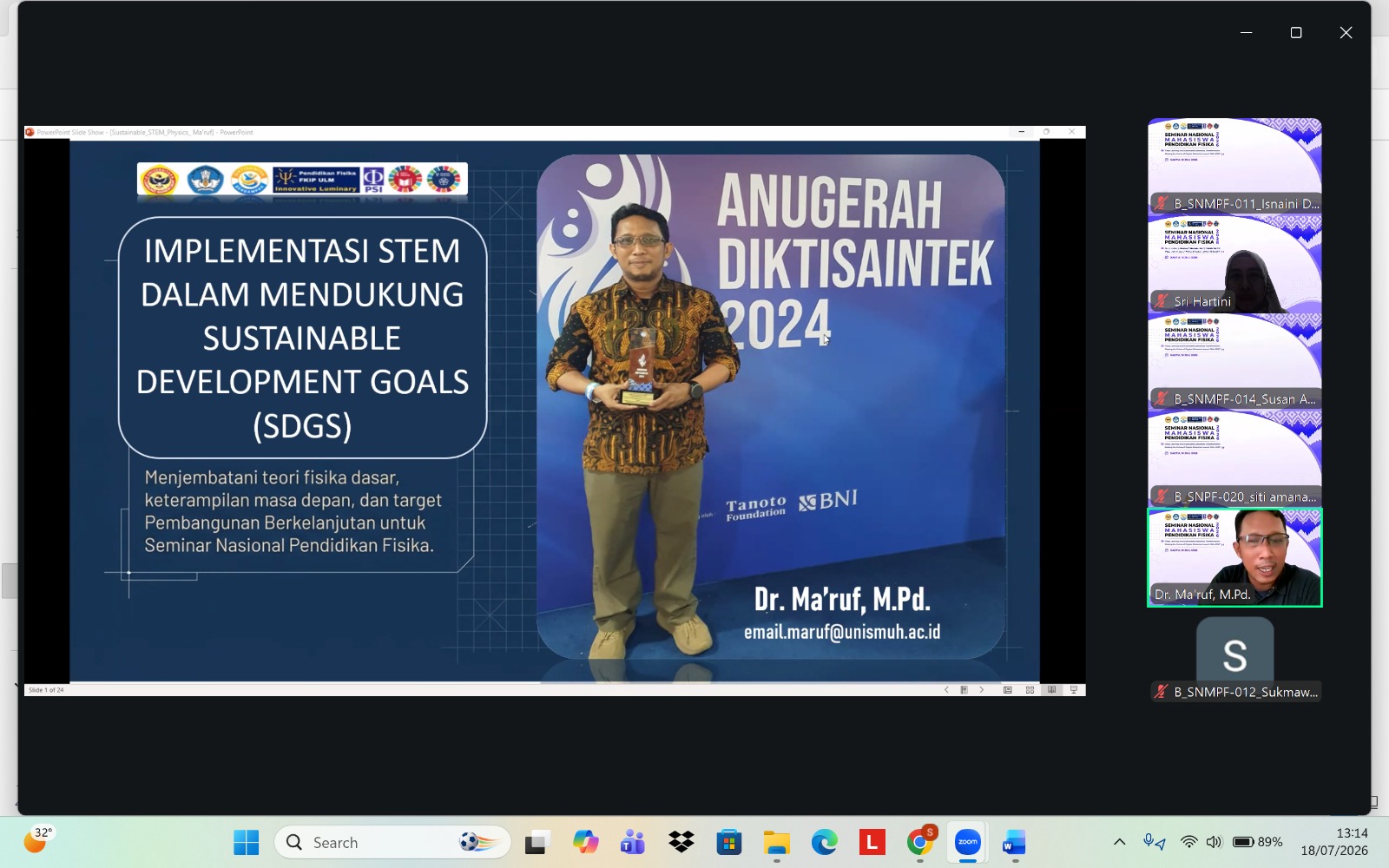Akademisi Unismuh Makassar Ajak Integrasikan STEM dalam Pembelajaran Fisika untuk SDGs