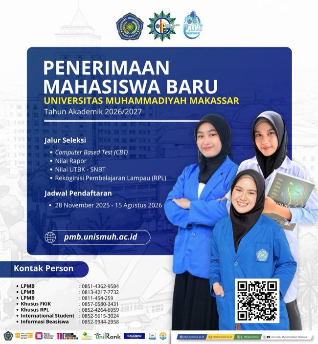 Klik untuk daftar PMB PMB Unismuh