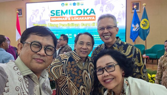 Mewakili Rektor Unismuh Makassar, Prof Andis Hadiri Forum Nasional “Menata Ulang Pendidikan Guru”