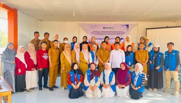 KKN-Dik Unismuh Makassar Gelar Workshop Literasi Digital melalui Canva di Sepe’e