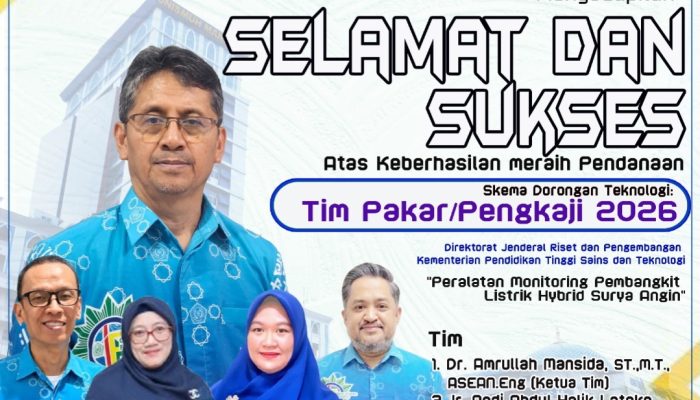 Raih Pendanaan 2026, Tim Dosen Unismuh Makassar Kembangkan Monitoring Pembangkit Listrik Hibrid Surya-Angin