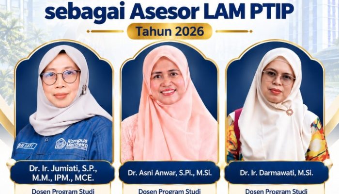 Bersaing dengan Akademisi Se-Indonesia, Tiga Dosen Unismuh Lolos Seleksi Calon Asesor LAM PTIP