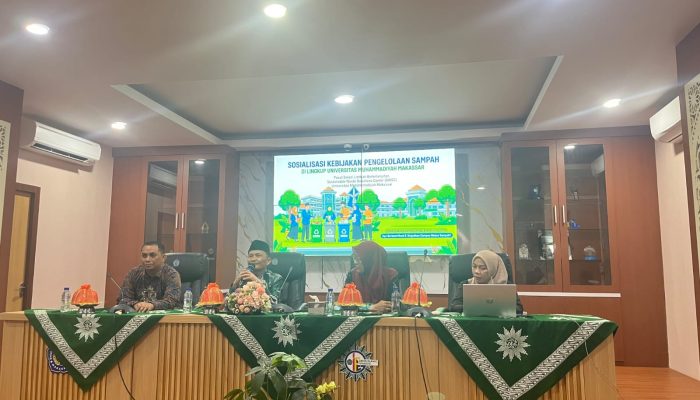 SWSC Unismuh Makassar Libatkan Organisasi Mahasiswa dalam Gerakan Pemilahan Sampah